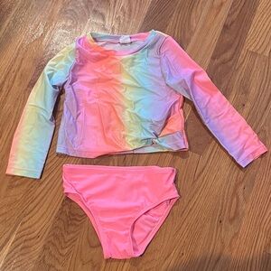 GAP Kids Pastel Rainbow Rashguard Set